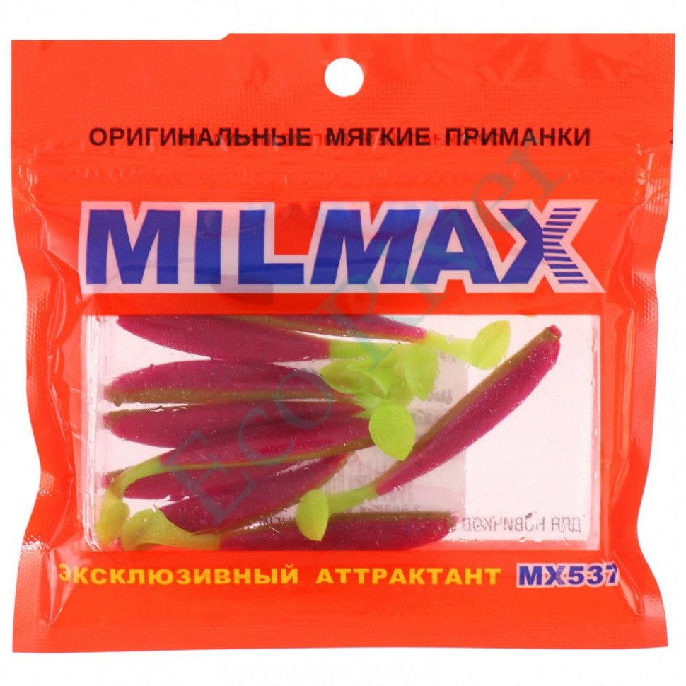 Приманка силик. Milmax Верховка 4 №013 съедоб. млв-1813-4 glow 6шт