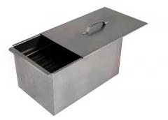 Коптильня двухъярусная Следопыт 498х304х260 мм с поддоном для сбора жира, сталь 1 мм