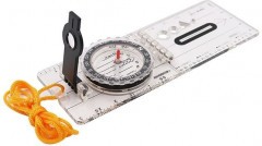 Компас планшетный Следопыт, жидкостный с визиром и линейкой/144/