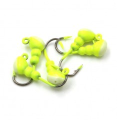 Мормышка Яман муравей с ушком., цв.01, с фосф. пяткой, d 3, вес 0,3 г (уп.5 шт.)