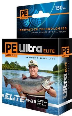 Плетеный шнур Aqua Pe Ultra Elite M-8 dark green 0.20мм 150м