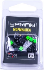 Мормышка безнасад. Яман Муравей с ушком, вес 1,2 г, ядреный кубик зелёный (уп. 5 шт.)