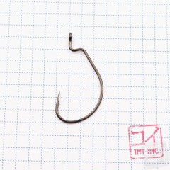 Крючок KOI HARD GAME OFFSET, размер 1/0 (INT), цвет BN, офсетный (5 шт.)/1080/