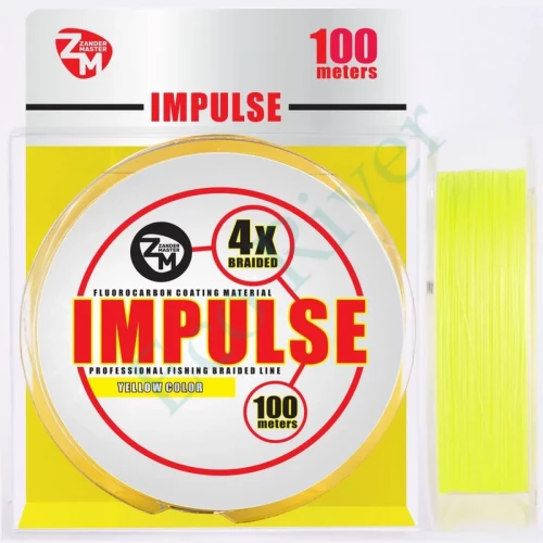 Леска плетёная ZM Impuls 0.20 100м желтая