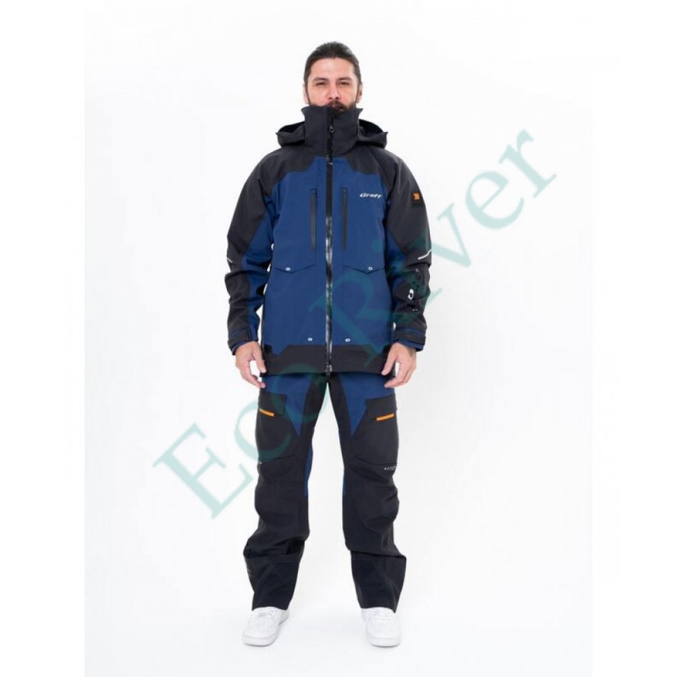 Костюм рыболовный Graff демисезонный размер 3XL/176-182 (Bratex 25000, синий)