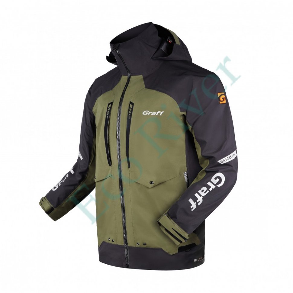Костюм рыболовный Graff демисезонный размер S/170-176 (Bratex 25000, оливковый)