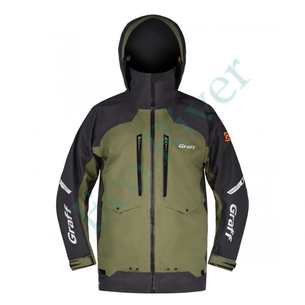 Костюм рыболовный Graff демисезонный размер S/170-176 (Bratex 25000, оливковый)