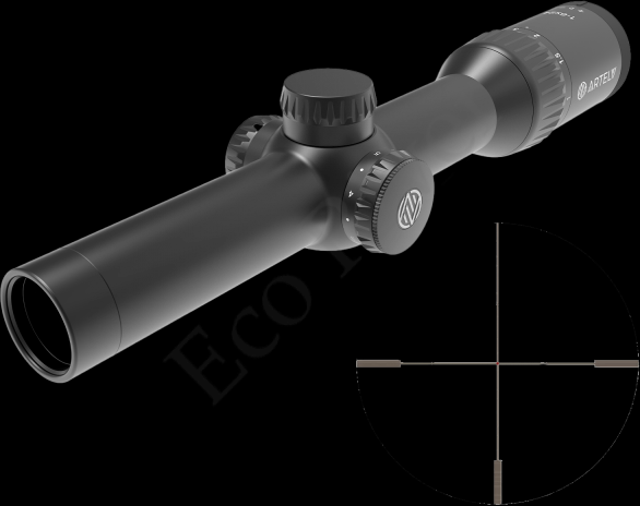 Оптический прицел ARTELV CRS 1-4x24 SFP, 30mm, с подсветкой Fiber