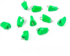 Груз Пуля-эксцентрик окрашенный разборный Яман (10 шт.) - 2 гр., зелёный/700/