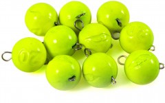 Груз Чебурашка окрашенный разборный Яман (10 шт.) - 20 гр., жёлтый/250/