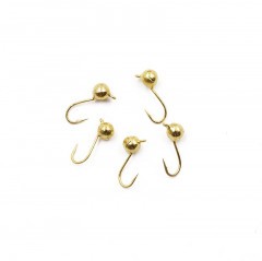 Мормышка вольфрамовая Яман  Шар с ушк, р.6,вес 2,20 цв.золото(уп.5 шт.)