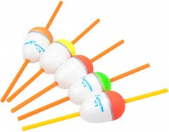 Поплавок Яман Бочонок сквозной, пенопласт, 4,7 г, цвет в ассорт. (уп. 5 шт)/700/