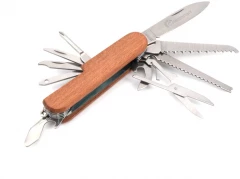 Мультитул Следопыт, 11 предметов, деревянная ручка, в коробке/240/