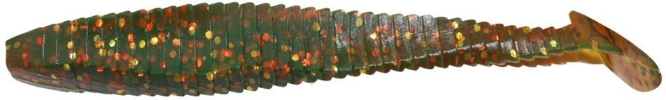 Виброхвост Yaman PRO Flatter Shad, р.3 inch, цвет #09 - Motor Oil (уп. 6 шт.)