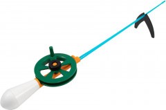 Удочка зимняя Яман Окунёк BR, с пенопласт. ручкой, цвет в ассорт. (уп. 5 шт) /100/