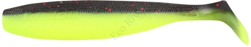 Виброхвост Yaman PRO Sharky Shad, р.5,5 inch, цвет #32 - Black Red Flake/Chartreuse (уп 5 шт.)