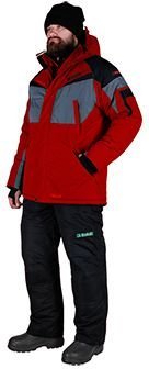 Костюм зимний "ALASKAN" Dakota красный/серый/черный M