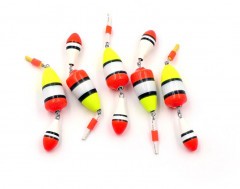 Поплавок зимний Яман Конус двойной, бальса, 1,5 г, цв. в ассорт. (уп. 5 шт.)