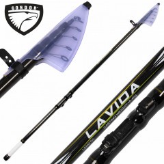 Удилище Condor Lavida, с кольцами, длина 4 м, тест 15-40 гр, carbon IM-7