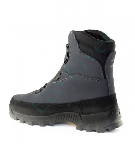 Треккинговые ботинки Fisht (Фишт) (Нубук, под. Vibram СБШ UTURN графит/черный)