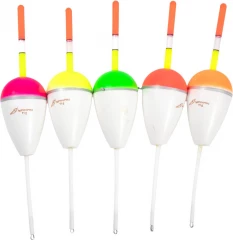 Поплавок Яман Капля с цветной антенной, пенопласт, 11 г, цвет в ассорт. (уп. 5 шт.)