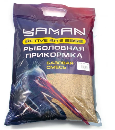 Прикормка Yaman Active Bite База, цв. жёлтый, 2500 г/5/