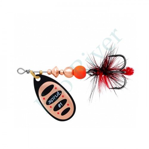 Блесна Sprut Alba Ball System Spinner №5 19г/BKC
