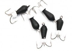 Мормышка вольф. безнасадочная Яман Черт с петлей (короткий), d-4 мм, вес 1,1 г, бисер, цв. флуор.