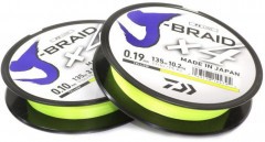 Леска плетёная DAIWA J-Braid X4 Yellow 0.25 135м