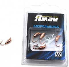 Мормышка вольфрамовая Яман  Банан с ушк, р.2,50,вес 0,70,цв.медь(уп.5 шт.)