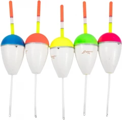 Поплавок Яман Капля с цветной антенной, пенопласт, 15 г, цвет в ассорт. (уп. 5 шт.)