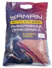 Прикормка Yaman Active Bite База, цв. красный, 2500 г/5/
