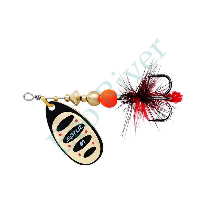 Блесна Sprut Alba Ball System Spinner №5 19г/BKG
