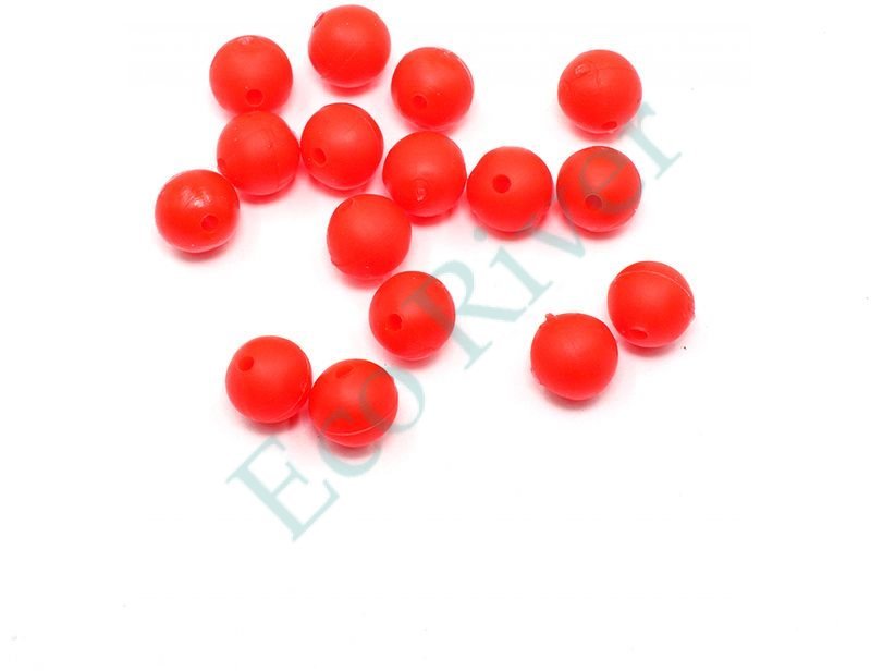 Бусина фидерная Namazu Soft Beads, PVC, круглая, d-7 мм, цв. фц. красный (20 шт.)/1000/