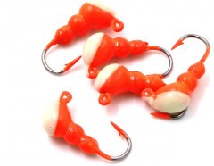 Мормышка Яман муравей с ушком., цв.04, с фосф. пяткой, d 4, вес 0,5 г (уп.5 шт.)