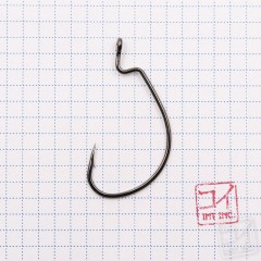 Крючок KOI HARD GAME OFFSET, размер 4/0 (INT), цвет BN, офсетный (5 шт.)/900/