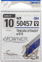 Крючок Owner Tenkara Straight w/eye brown №10 10шт