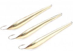 Блесна вертикальная Яман Судачья,размер 65 мм, вес 8,5 г, цвет латунь (уп.3 шт.)/150/