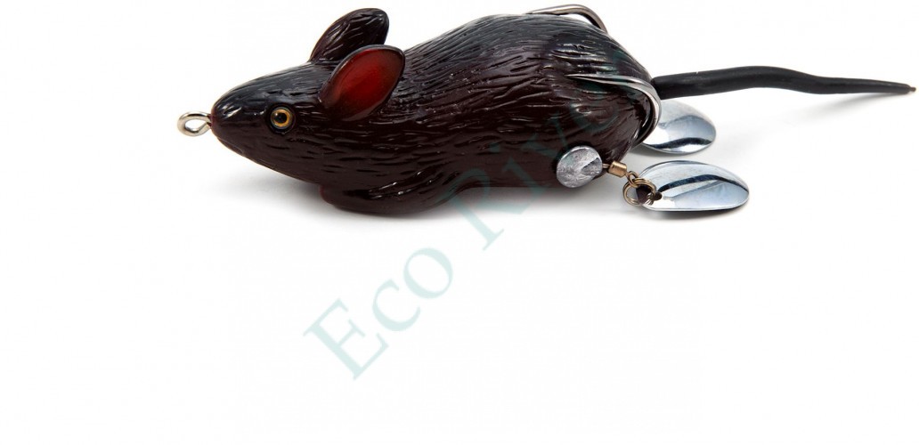 Мышь-незацепляйка Namazu MOUSE с лепестками, 76 мм, 26 г, цвет 13, крючок-двойник YR Hooks (BN) #2/0