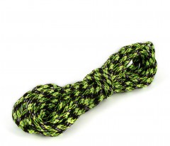 Шнур светоотражающий Следопыт, d-4 мм, L-10 м, черный-лимонный