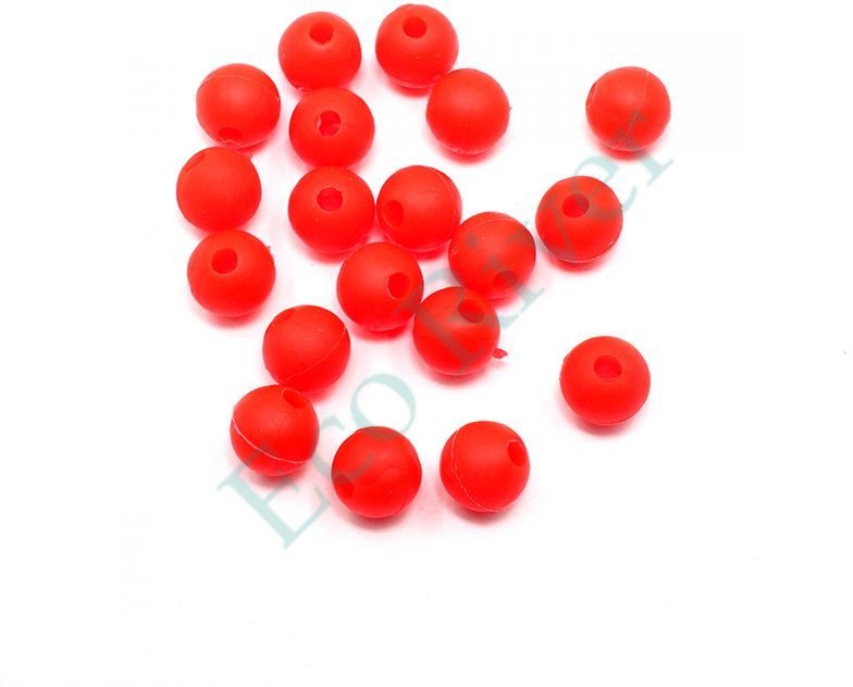 Бусина фидерная Namazu Soft Beads, PVC, круглая, d-8 мм, цв. фц. красный (20 шт.)/1000/