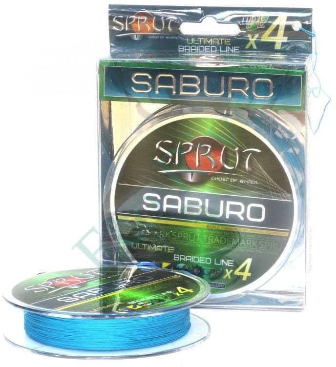 Леска плетёная Sprut Saburo Soft Ultimate X4 sky blue 0.14 140м