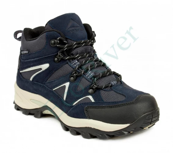 Треккинговые ботинки Bolan (Болан)(п\э,вставки из замши, синий) PTBD-03BL