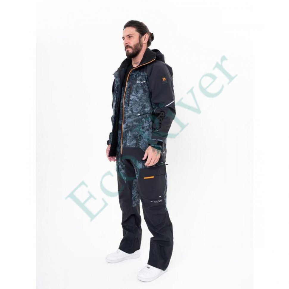 Костюм рыболовный Graff демисезонный размер 3XL/182-1/88 (Bratex 25000, карбон)