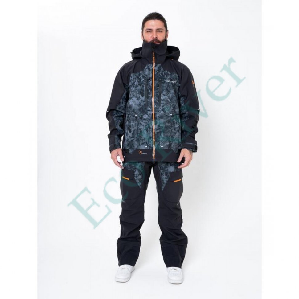 Костюм рыболовный Graff демисезонный размер 3XL/182-1/88 (Bratex 25000, карбон)