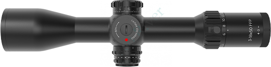 Оптический прицел ARTELV LRS 3-18x50 FFP, 34 mm, с подсветкой