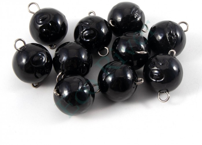 Груз Чебурашка окрашенный разборный Яман (10 шт.) - 20 гр., чёрный/250/