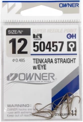 Крючок Owner Tenkara Straight w/eye brown №12 11шт