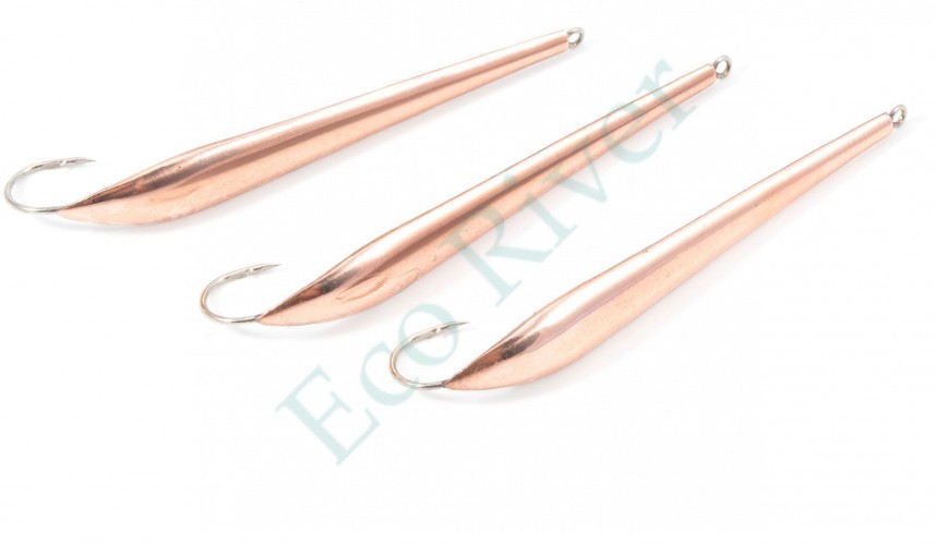 Блесна вертикальная Яман Судачья,размер 65 мм, вес 8,5 г, цвет медь (уп.3 шт.)/150/