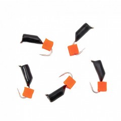 Мормышка безнасад. Яман Гвоздекубик черный, d-3 мм, вес 0,85 г, ядреный кубик красный (уп. 5 шт.)